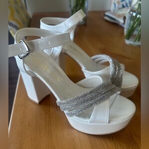 Never worn bridal heels